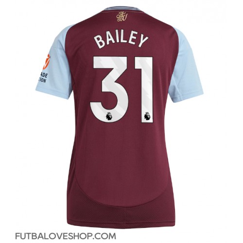 Dres Aston Villa Leon Bailey #31 Domáci pre Ženy 2024-25 Krátky Rukáv